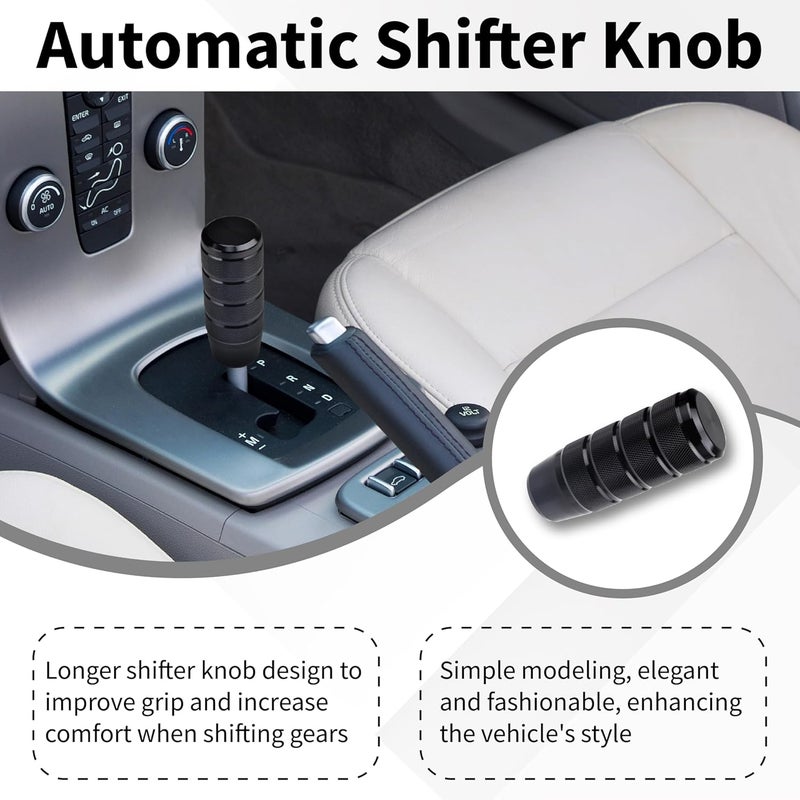 ecocstm Car Shifter Knob, Aluminum Gear Shift Style Knobs, 3.74" Black Shift Knob with 3 Threaded Adapters M8 M10 M12 x 1.25 Fit Universal Manual Transmission, Automotive, Trucks - Image 4